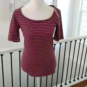 Gap Feather T - Small - Pink/Blue/Rust stripes